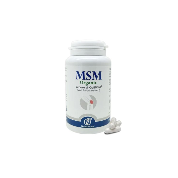 Naturincas Msm Organic Integratore per Ossa e Cartilagini 120 Capsule