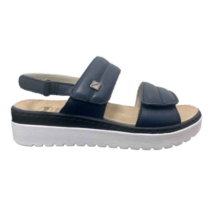 Scholl's Camaio Sand Lea W NBL 37 Sandali Pelle Blu Navy