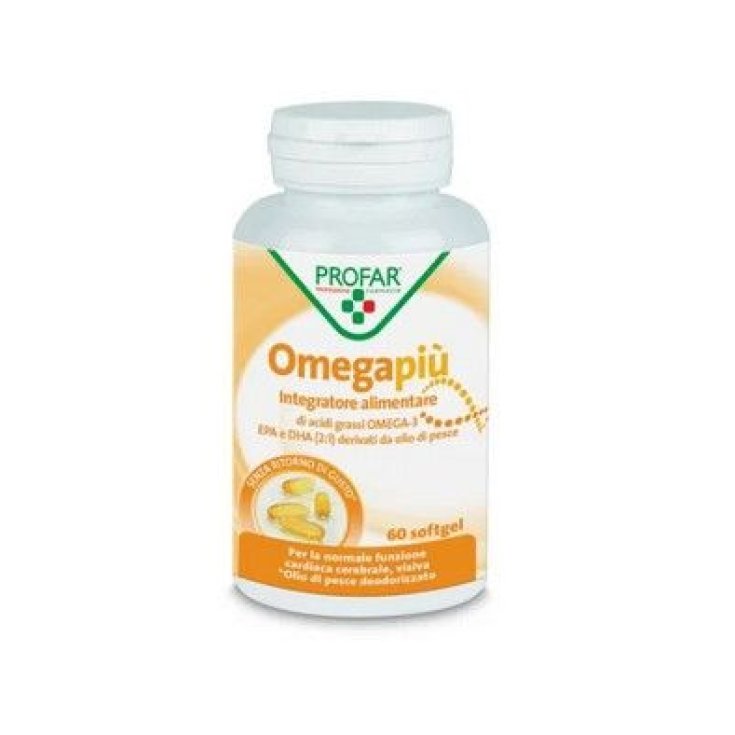 Profar Omega Più Integratore per Funzione Cardiaca, Cerebrale e Visiva - 60 Softgel