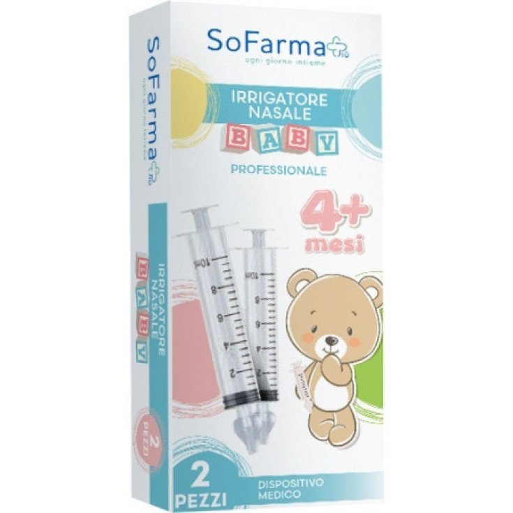 Sofarmapiù Kit Irrigatore Nasale Baby con Soluzione Isotonica e Siringa