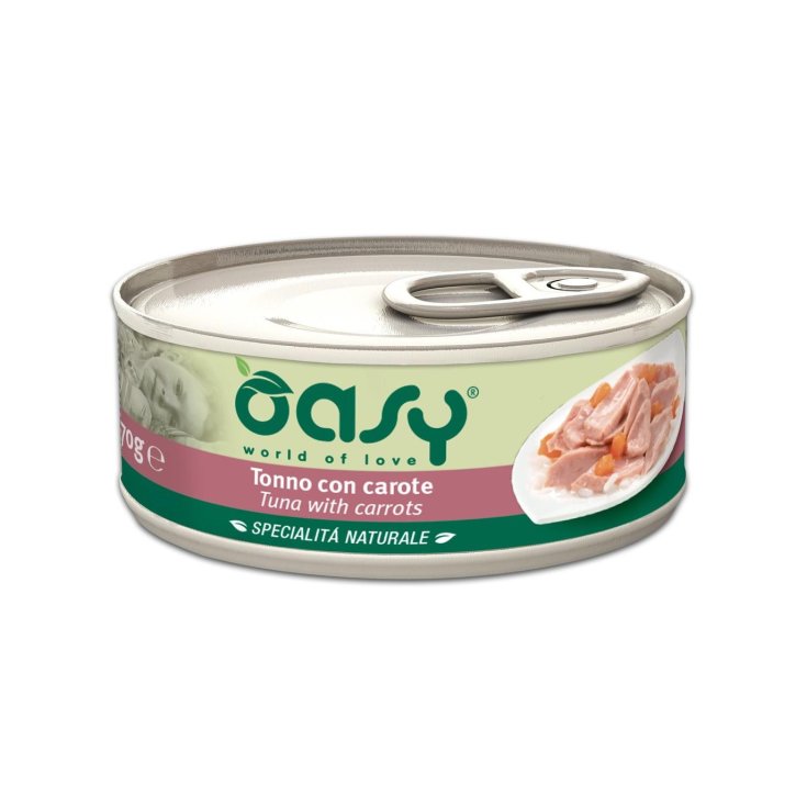 OASY WET CAT THON/CAROTTES 70G