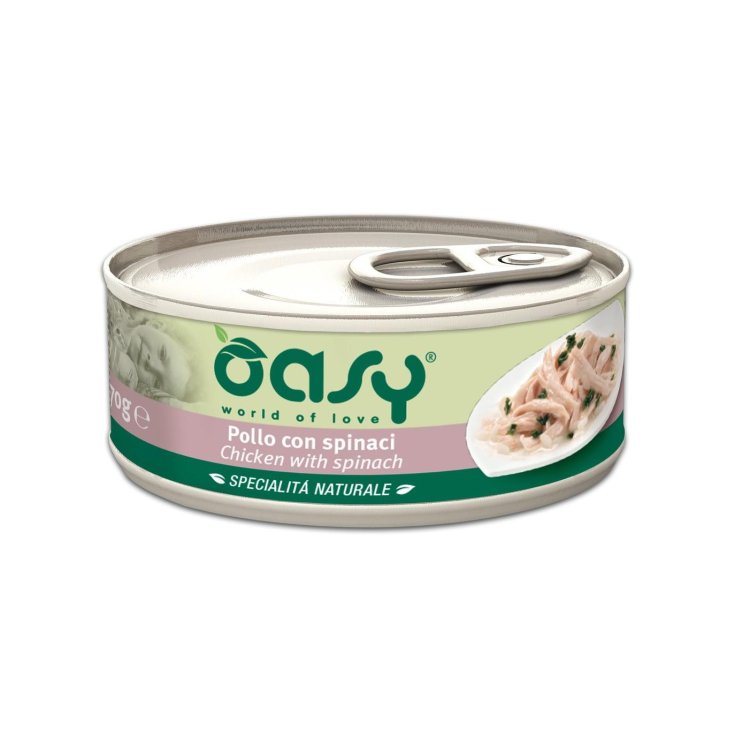 OASY WET CAT POULET/ÉPINARDS 70G