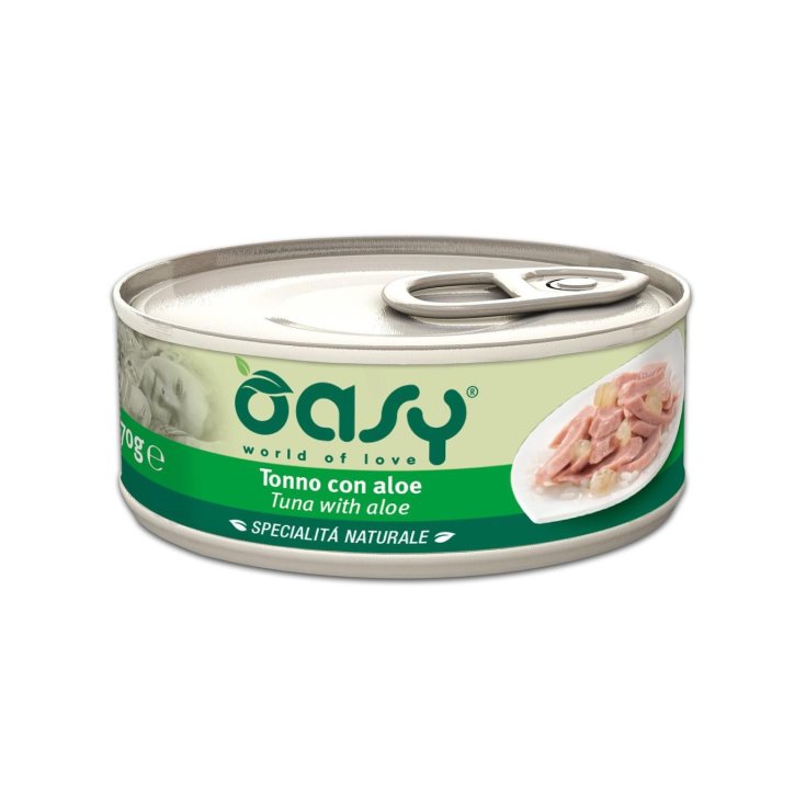 OASY WET CAT THON/ALOE 70G