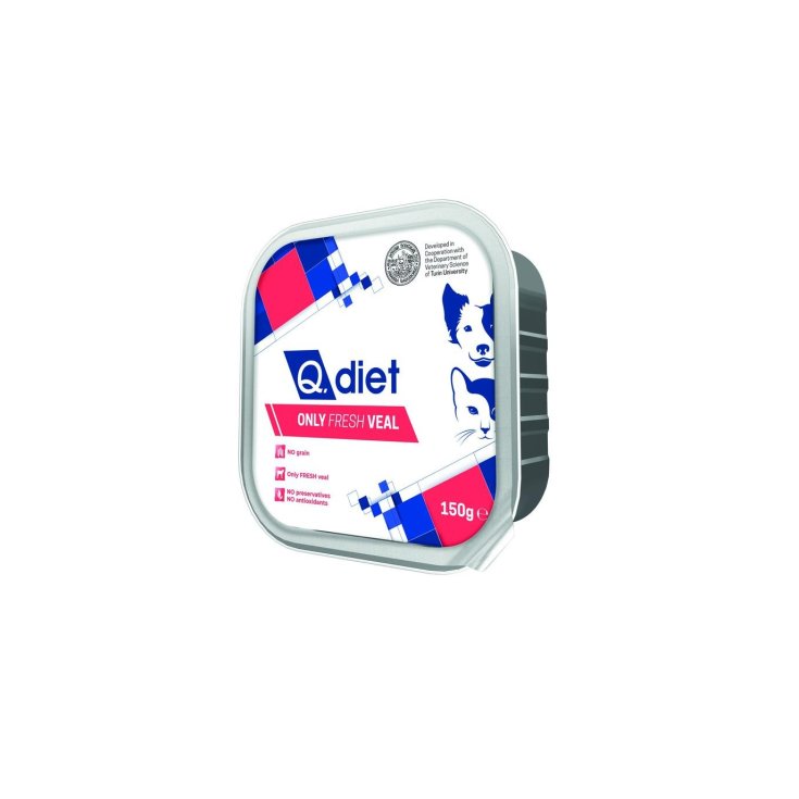 Q DIET UNIQUEMENT VEAU FRAIS 150G