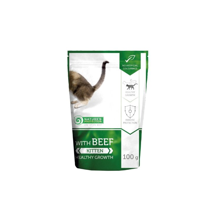 NP POCHETTE CHATON CHATON BOEUF 100G