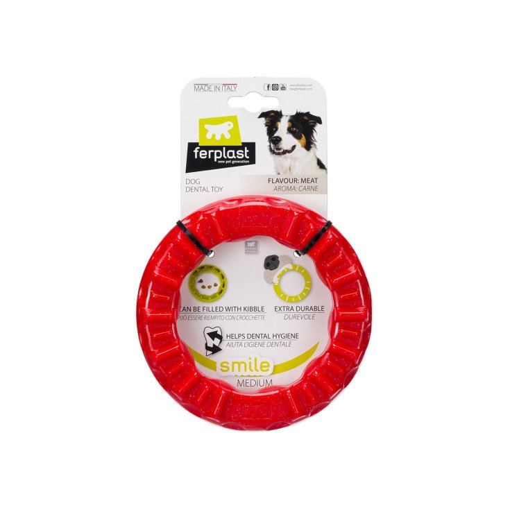 BAGUE SMILE MOYEN ROUGE