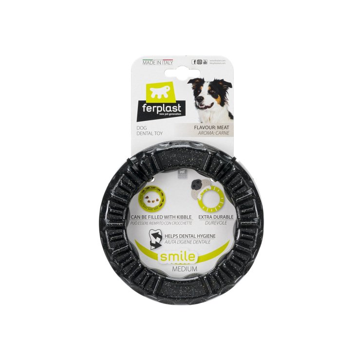 BAGUE SMILE MOYENNE NOIRE