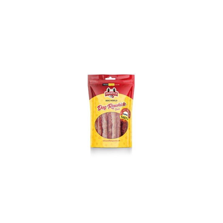 SNACK POUR CHIEN CUIR CRU CANARD 80G SNUFFLE