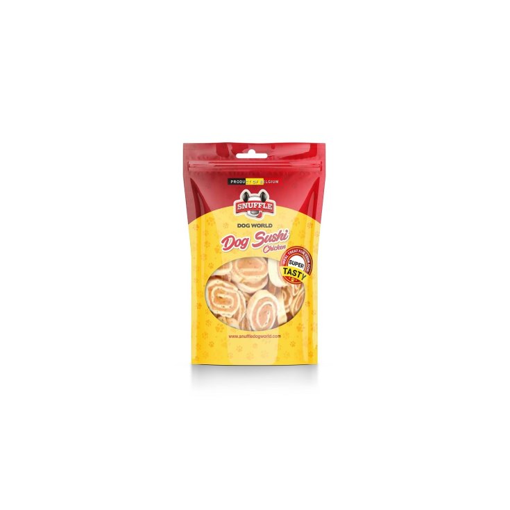 SNACK POUR CHIENS SUSHI POULET 80G SNUFFLE