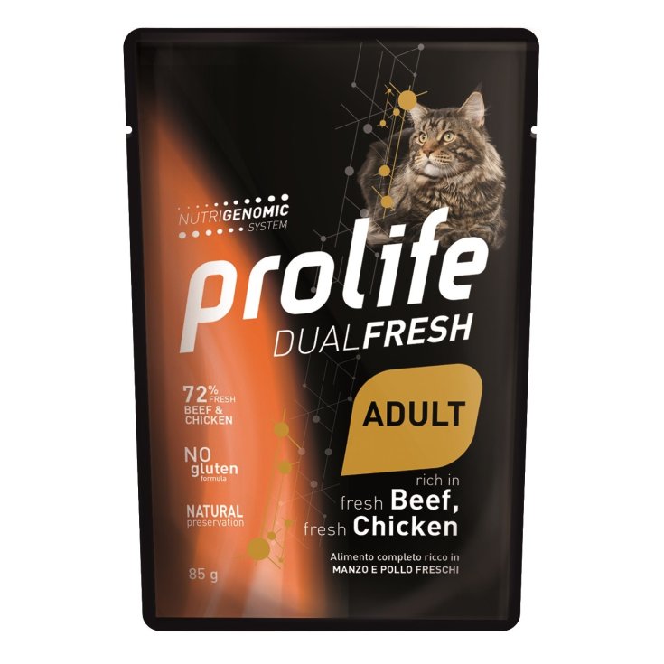 PROLIFE CHAT DUAL AD BOEUF 85G