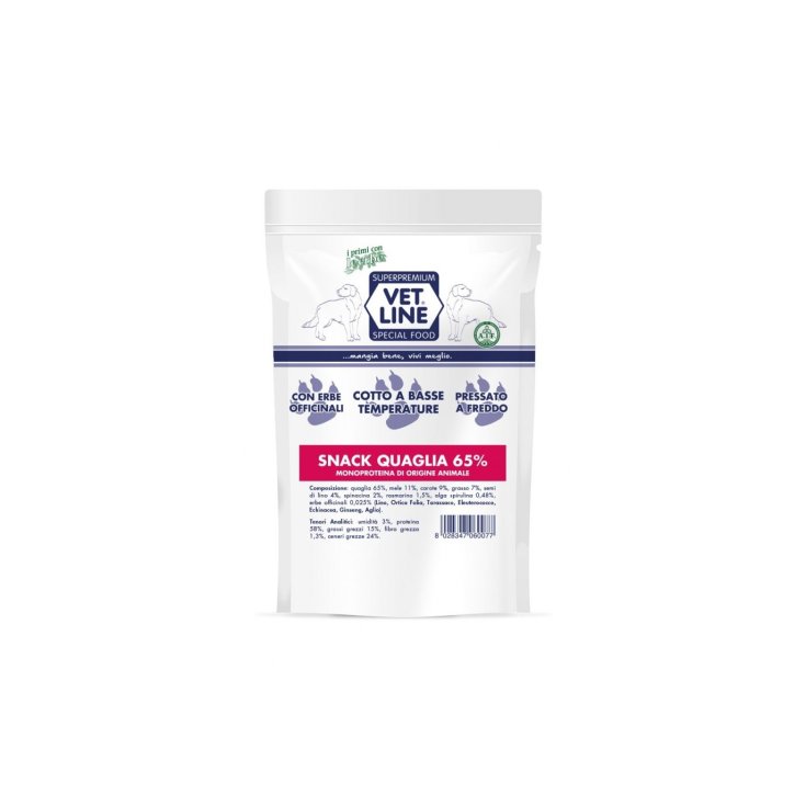 VET LINE SNACK CAILLE 80G