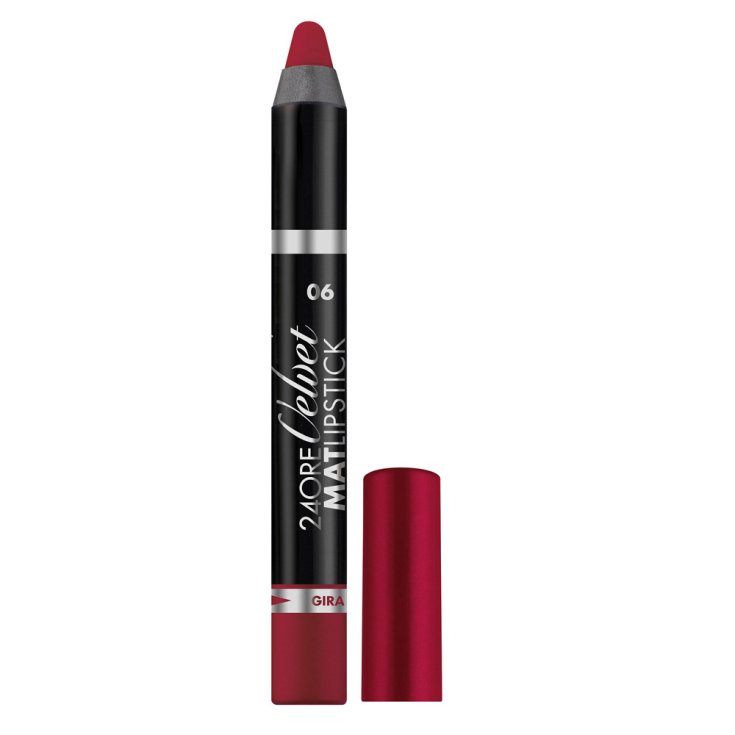 ROUGE À LÈVRES VELOURS MAT 24 HEURES Bordeaux 6 DEBORAH Milan 1 Rouge à lèvres