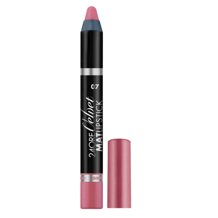 ROUGE À LÈVRES 24 HEURES VELVET MAT Rose 7 DEBORAH Milano 1 Rouge à lèvres