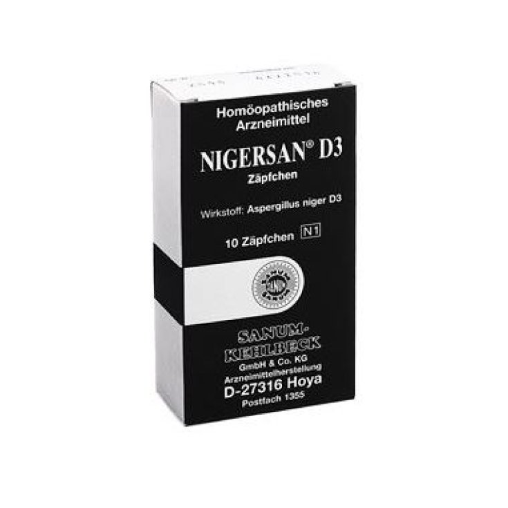 Sanum Nigersan D3 Médicament Homéopathique 10 Suppositoires