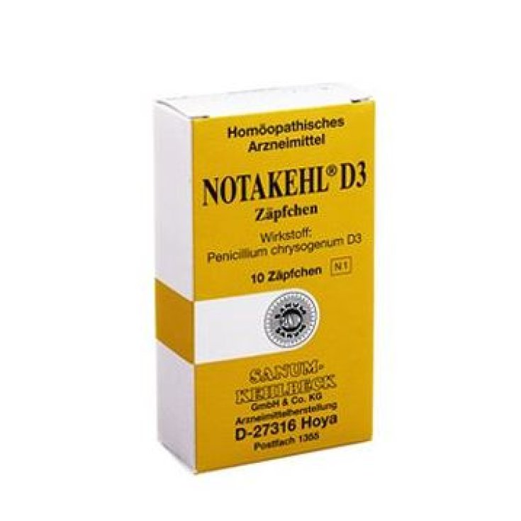 Sanum Notakehl D3 Médicament Homéopathique 10 Suppositoires