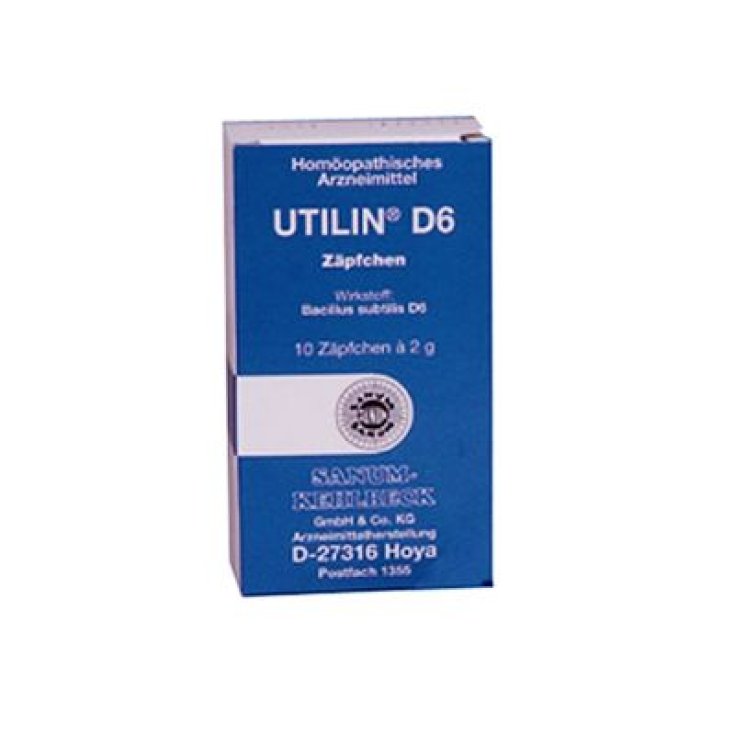 Sanum Utilin D6 Remède Homéopathique 10 Suppositoires