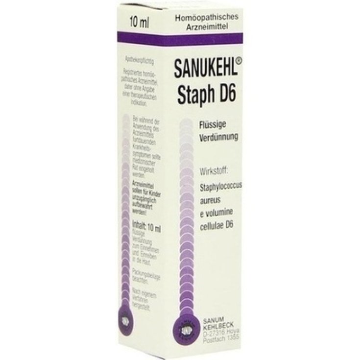 Sanum Sanukehl Staph D6 Gouttes Homéopathiques 10 ml
