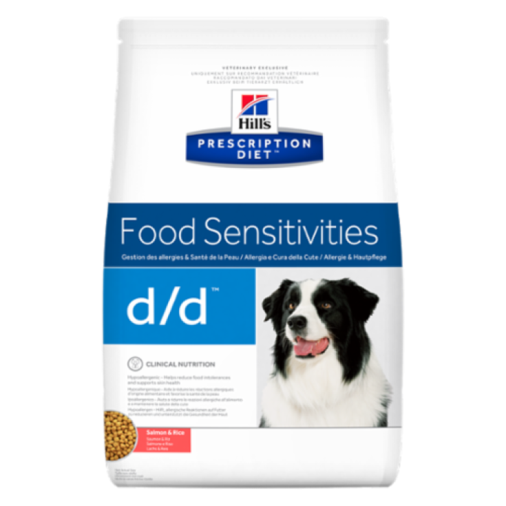 Hill's Prescription Diet Canine d/d Sensibilités Alimentaires au Riz et au Saumon 2kg