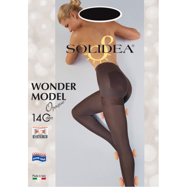 Solidea Wonder Modèle Collant 140 Opaque Couleur Fumée Taille 1-S