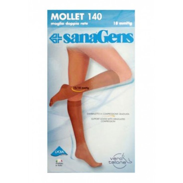 Mi-bas SanaGens Mollet 140DEN Couleur Noir Taille 2