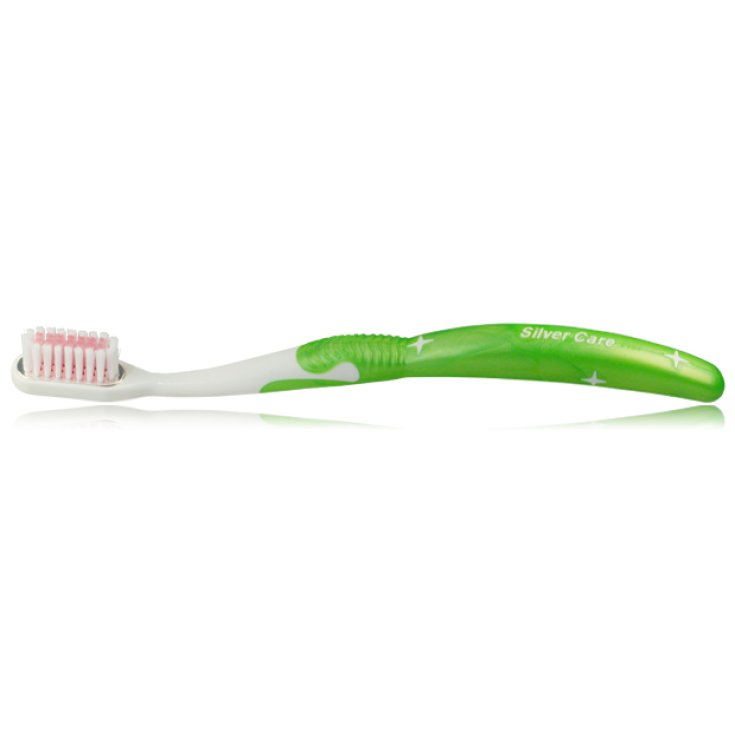 Silver Care Plus Brosse à Dents Souple + Tête de Rechange