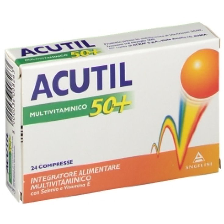 Angelini Acutil Senior 50+ Complément Alimentaire Multivitaminé 24 Comprimés
