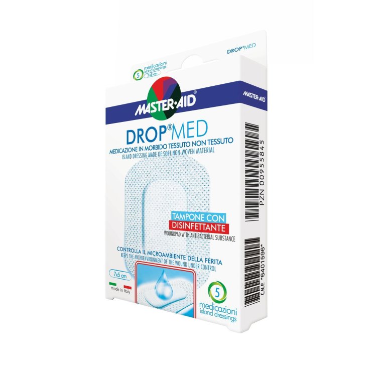 Master-Aid® Drop® Pansement En Tissu Non Tissé Doux 10x6 cm 5 Pièces