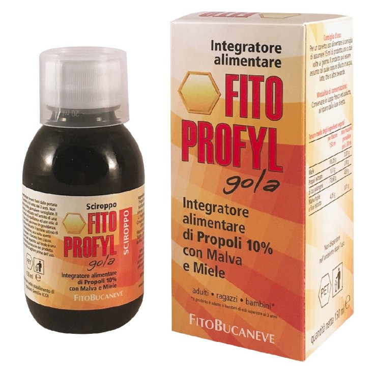 Fitobucaneve Fitoprofyl Propolis Complément Alimentaire Sirop Sans Gluten 150 ml