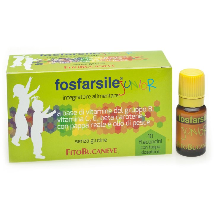 Fitobucaneve Fosfarsile Junior Complément Alimentaire Sans Gluten 10 Ampoules