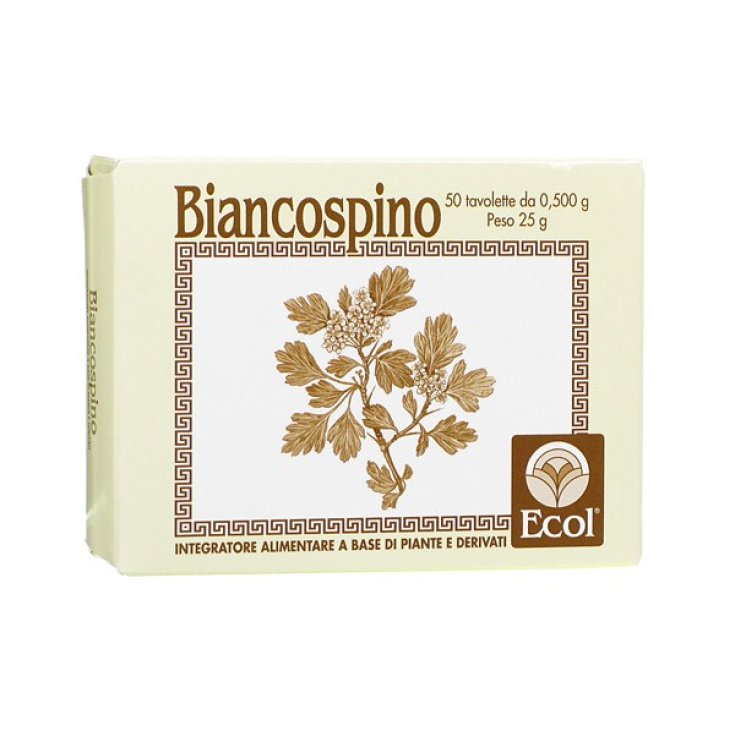 Ecol Biancospino Complément Alimentaire 50 Comprimés 0,5 g