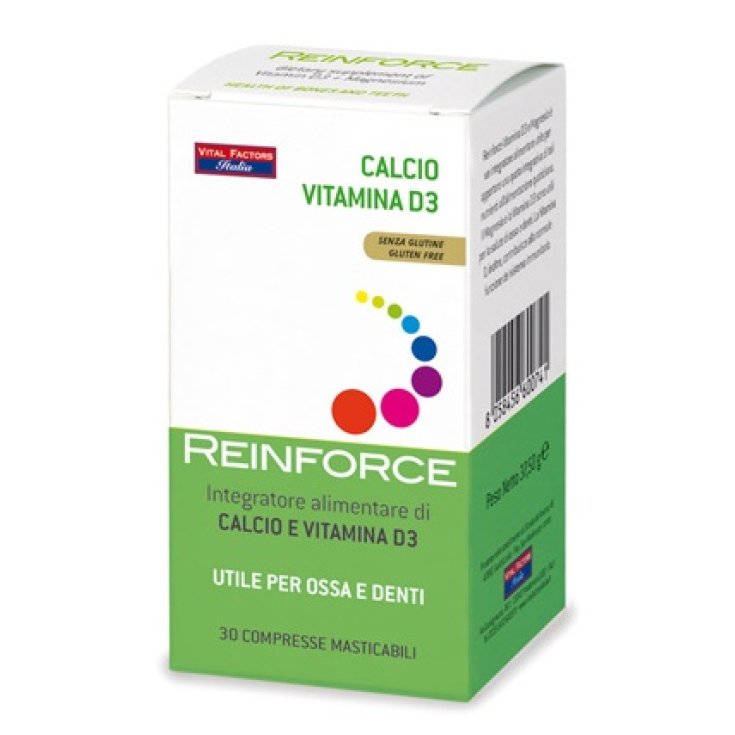 Renforcer Calcium et Vitamine D3 Complément Alimentaire 30 Comprimés