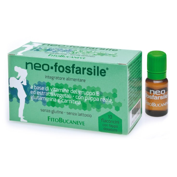 Fitobucaneve Neo-Fosfarsile Complément Alimentaire Sans Gluten 10 Ampoules