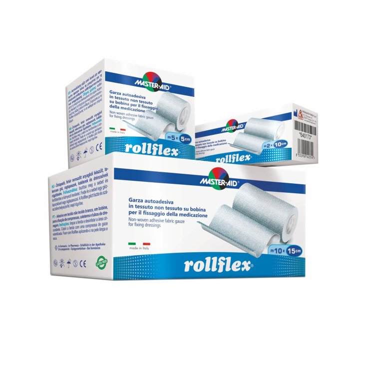 Master-Aid® Rollflex® Gaze auto-adhésive Tissu non tissé 5 x 2,5 cm
