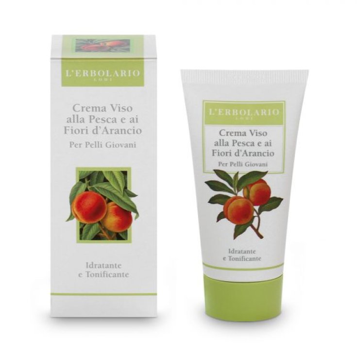 L'Erbolario Crème Visage Pêche et Fleur d'Oranger Peaux Jeunes 50 ml