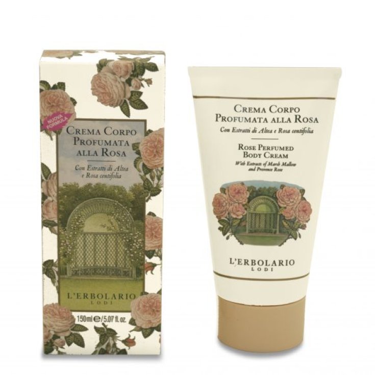 L'Erbolario Crème Nourrissante et Veloutée Parfumée à la Rose pour le Corps 150 ml