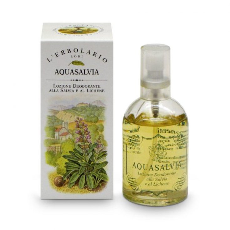 L'Erbolario Aquasalvia Lotion Déodorante à la Sauge et au Lichen 100 ml