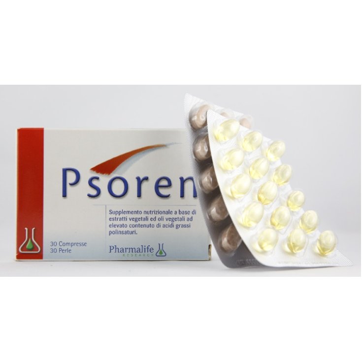 Pharmalife Psoren Complément Alimentaire 30 Comprimés + 30 Perles de 46,5 g