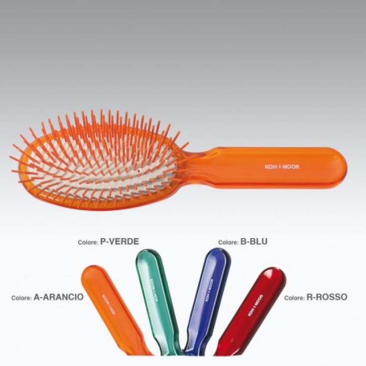 Koh-I-Noor Grande Brosse Pneumatique Ovale Avec Pointes Cylindriques En Plastique Couleur Orange COD 7110A