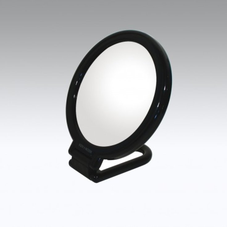 Koh-I-Noor Miroir Double Face Avec Poignée Pliante Grossissement x6 Couleur Noir COD 387KN-6