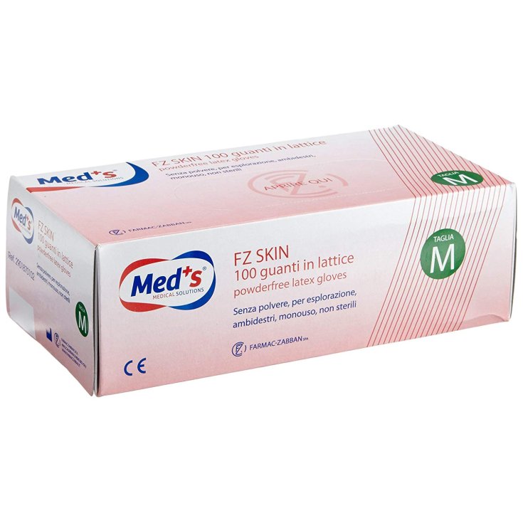 Farmac-Zabban Gant de peau en latex sans poudre Taille M 100 pièces