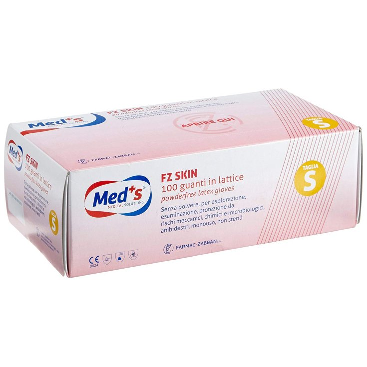 Med's Fz Skin Gant en latex sans poudre Taille S