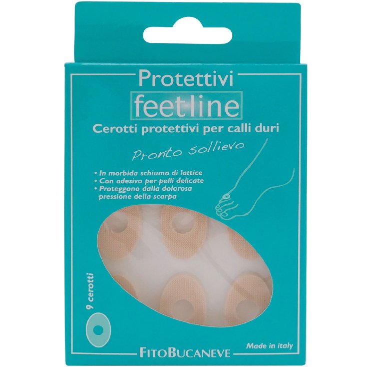 Fitobucaneve Patchs protecteurs interdigitaux Feetline callosités dures 9 pièces