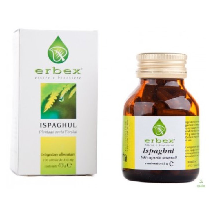 Erbex Ispaghul Complément Alimentaire 100 Gélules De 430mg