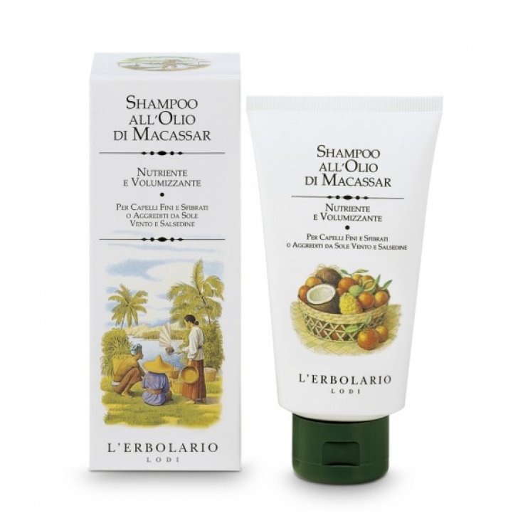 L'Erbolario Shampooing Nourrissant et Volumateur à l'Huile de Macassar 150 ml