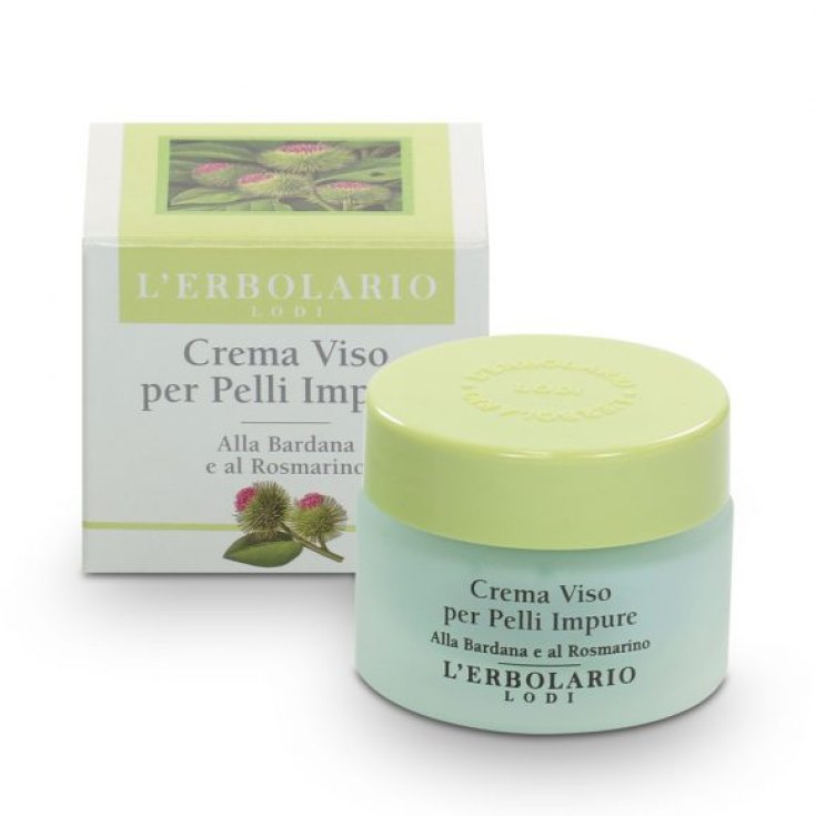 L'Erbolario Crème Visage Peaux Impures À La Bardane Et Au Romarin 30 ml