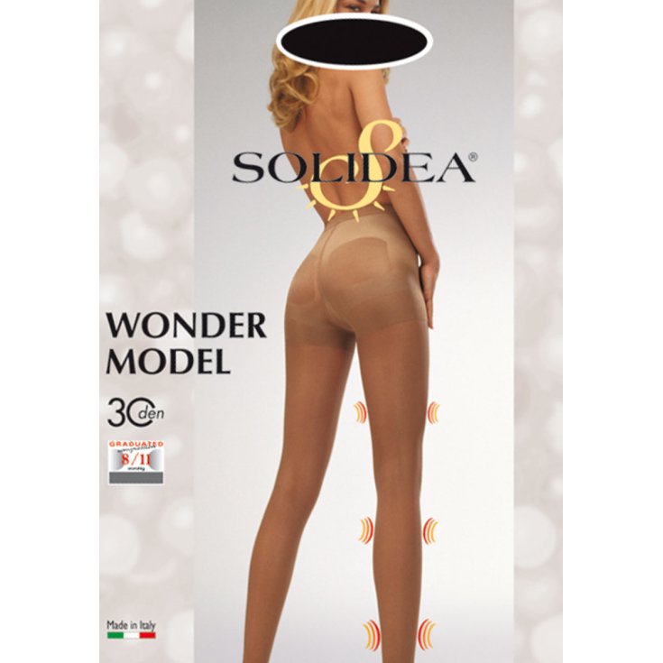 Collant push-up noir Solidea Wondermodel 30Den 3