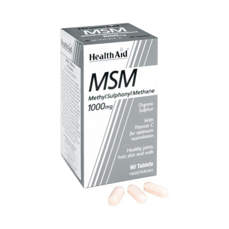 Health Aid Msm Méthylsulfonylméthane 1000 Mg 90 Comp