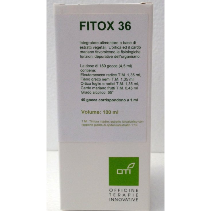 OTI Fitox 36 Gouttes Complément Alimentaire 100ml