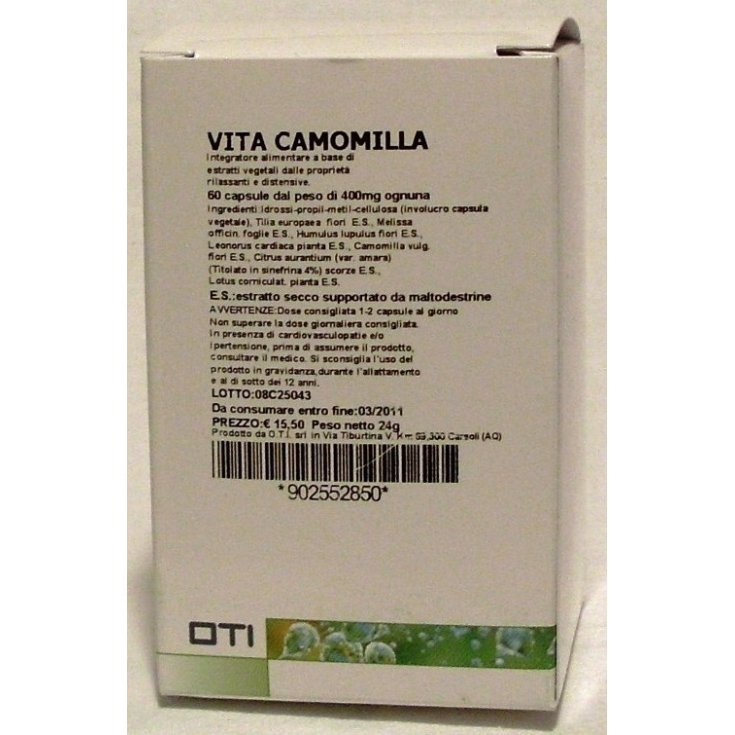 Oti Vita Camomille Complément Alimentaire 60 Comprimés