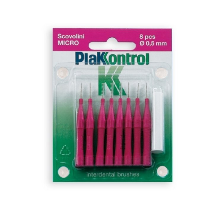 Plakkontrol Micro Brosses Avec Manche Fixe 0,5mm 8 Pièces